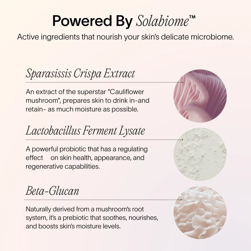 Solabiome Microbiome and Skin Barrier-Boosting Skincare