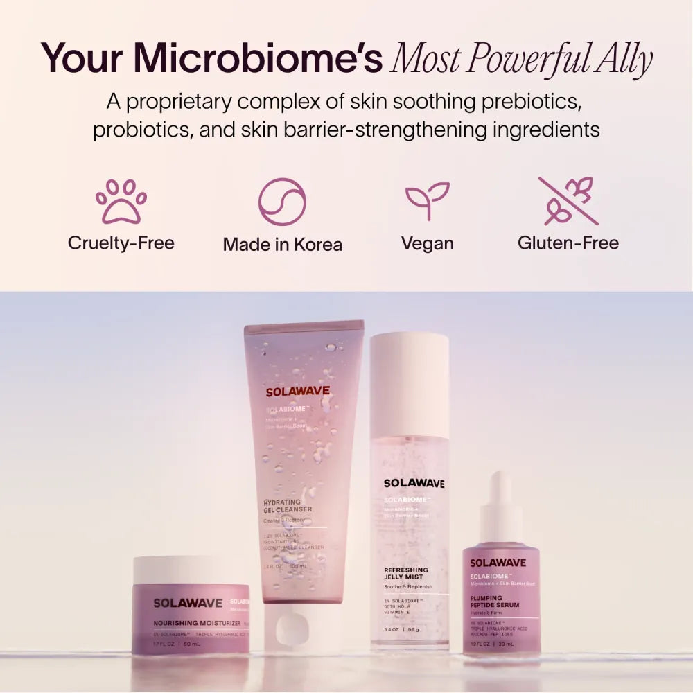 Solabiome Microbiome and Skin Barrier-Boosting Skincare